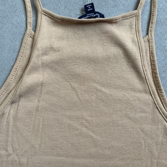 Splendid Tank Top Halter Tank Size Small Beige Neutral Cotton $48 - Picture 10 of 12